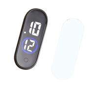 ECMQS Módulo de reloj digital LED con carcasa ABS, C01M4 azul | Opción de LED blanco, rojo y azul con panel táctil sensible para proyectos interiores de motocicletas y diseño compacto de 10
