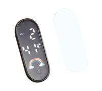 ECMQS Módulo de reloj digital LED con carcasa ABS, C01M8 Rainbow Sticke | Opción de LED blanco, rojo y azul con panel táctil sensible para proyectos interiores de motocicletas y diseño compacto de 10
