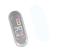 ECMQS Módulo de reloj digital LED con carcasa ABS, carcasa plateada C01M7 | Opción de LED blanco, rojo y azul con panel táctil sensible para proyectos interiores de motocicletas y diseño compacto de 10