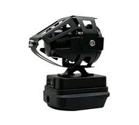 ECMQS Potencia de 21 V de metal ligero construcción plástica, 297 g | Carcasa de metal con puerto de carga, luz de trabajo LED adecuada para obras y emergencias, 3 modos de configuración