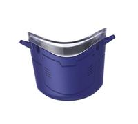 ECMQS Silenciador vocal con asas laterales de mano, color azul | Muestra de diálogo en casa