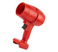 ECMQS Soplador de aire compacto de mano, inalámbrico, sin escobillas | Herramienta de salida para limpieza de escombros de espacio reducido, almacenamiento de esquina de garaje, color rojo