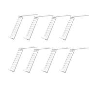 ECMQS Soporte de referencia para mesa de cartas Mahjong, color blanco, 8 | Visualización útil durante las lecciones de práctica