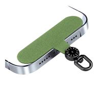 ECMQS Soporte para teléfono con rotación de 360 grados, inoxidable, verde | Pañuelo universitario suave para el transporte seguro del teléfono y la seguridad del smartphone