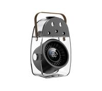 ECMQS Ventilador portátil de aire de escritorio con niebla, gris | Pantalla digital, depósito de agua rellenable desde arriba y mesita de noche de escritorio en casa