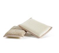 Eco Bamboom Esponja, bambú, Multicolor, 13 x 9 x 2.5 cm, 2 Unidad