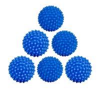 Eco - Bolas de secado de lavandería reutilizables de silicona suave, suavizante de tela alternativa para secado rápido (6 paquetes)