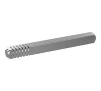 ECO Bolígrafo con ranura para pasador cuadrado de 9 mm para EPN 900 IV, longitud de 75 mm, acero galvanizado