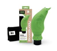 Eco BootBuddy® - Kit de limpieza sostenible para zapatos, hecho de plástico reciclado, cabezal de cepillo fuerte, tanque de agua integrado y rascador duradero con toalla de secado rápido, galardonado