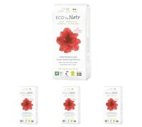 Eco by Naty, Salvaslip, Normal, 32 unidades (Paquete de 4)
