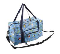 Eco Chic Bolsa de viaje reciclada para cabina, ligera, plegable, resistente al agua, para debajo del asiento, Rspb Birds Blue, Informal