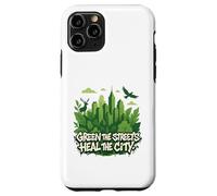 Eco Conscious City Nature Graphic- Verde las calles Carcasa para iPhone 11 Pro