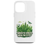 Eco Conscious City Nature Graphic- Verde las calles Carcasa para iPhone 13 Pro Max