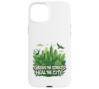 Eco Conscious City Nature Graphic- Verde las calles Carcasa para iPhone 15 Plus