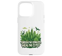 Eco Conscious City Nature Graphic- Verde las calles Carcasa para iPhone 15 Pro Max