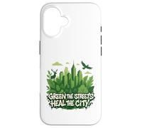 Eco Conscious City Nature Graphic- Verde las calles Carcasa para iPhone 16