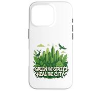 Eco Conscious City Nature Graphic- Verde las calles Carcasa para iPhone 16 Pro