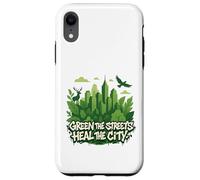Eco Conscious City Nature Graphic- Verde las calles Carcasa para iPhone XR