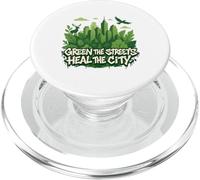 Eco Conscious City Nature Graphic- Verde las calles PopSockets PopGrip para MagSafe
