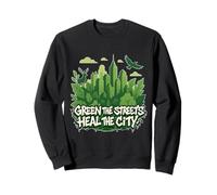 Eco Conscious City Nature Graphic- Verde las calles Sudadera