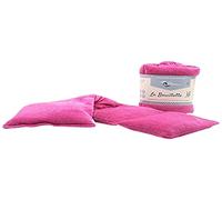 Eco-conseils® - Bolsa de semillas para microondas con forro de terciopelo (8 colores), 100% natural, uso versátil, fucsia, 45x15x3