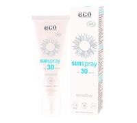 Eco Cosmetics - Spray Solar SPF30, (UVA/UVB, Orgánico, Vegano, Sin parabenos), blanco
