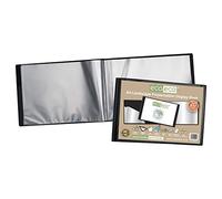 eco-eco Eco095 - Cuaderno de presentación (A4, 50% reciclado, 20 bolsillos, color negro