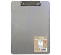 eco-eco Portapapeles de aluminio A4 con clip de metal de perfil bajo y medidas, eco124