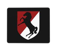 Eco-Friendly Alfombrilla de Ratón, 11.º Regimiento de Caballería Blindada, Portátil Alfombrilla Gaming, Mousepad, 25X30cm, Jugadore, Ordenador, Oficina