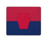 Eco-Friendly Alfombrilla de Ratón, Bandera de la 28.ª División de Infantería del Ejército de los Estados Unidos, Antideslizante Alfombrilla Gaming, Mousepad, 25X30cm, Juegos, Oficina, PC