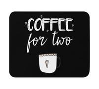 Eco-Friendly Alfombrilla de Ratón, Café para Dos, Futura mamá con pancita de Embarazada Alfombrilla Base de Goma Mouse Mat 25X30cm para Jugadore Laptop PC