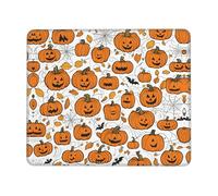 Eco-Friendly Alfombrilla de Ratón, Impresión de Patrones de Calabaza de Halloween Alfombrilla Multifuncional Gaming Mouse Pad 25X30cm para Ordenador Oficina Ratón