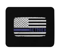 Eco-Friendly Alfombrilla de Ratón, Impresionante gráfico Retro de Sheriffs y Que Muestra Agradecimiento a los Agentes de policía. Alfombrilla Base de Goma Mouse Mat 25X30cm para Ratón Juegos
