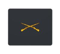 Eco-Friendly Alfombrilla de Ratón, Insignia de infantería del ejército Estadounidense, Ergonómico Alfombrilla Gaming, Mousepad, 25X30cm, Juegos, Jugadore, Laptop