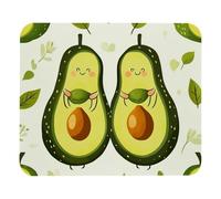 Eco-Friendly Alfombrilla de Ratón Linda Alfombra de decoración de Escritorio de Las Parejas de Aguacate de Dibujos Animados Alfombrilla Ratón Mousepad 25x30cm para Ordenador,Laptop,Ratón