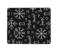 Eco-Friendly Alfombrilla de Ratón, Vegvísir, símbolo mágico pagano rúnico Vikingo nórdico, Professional Alfombrilla Gaming, Mouse Mat, 25X30cm, Laptop, Ordenador, Jugadore