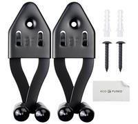 Eco-Fused 2x Soporte Vertical para Espadas - Colgador de Pared para Exhibir Dagas - Soporte Multifuncional Ajustable - Estantería de Pared de Acero Inoxidable para Hacha, Dagas, Cuchillos (Negro)