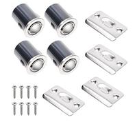 Eco-Fused Cierre de Bola Ajustable para Puerta - Rodamiento de Níquel Cepillado con Resorte - Compatible con la Mayoría de las Puertas - Clósets, Cocina, Puerta Francesa, Gabinetes.