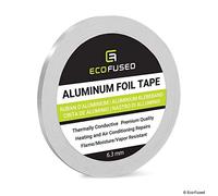 Eco-Fused Cinta de Papel Aluminio Premium - para Reparaciones de Calentadores y Aires acondicionados - Térmicamente conductivo - Resistente el Fuego/Humedad/Vapor - Refleja el Calor y la luz