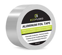 Eco-Fused Cinta de papel aluminio premium - Para reparaciones de calentadores y aires acondicionados - Térmicamente conductivo - Resistente el fuego/humedad/vapor - Refleja el calor y la luz