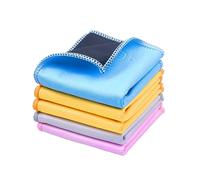 Eco-Fused Paños de Limpieza de Microfibra Doble Cara - Paquete de 5-6.6 x 6.2 Pulgadas (Paquete de 5