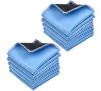Eco-Fused Paños de Limpieza de Microfibra Paquete de 10 - Paños de Limpieza de Tamaño Doble - Paño de Microfibra y Gamuza para Pantallas de Teléfonos, TV LCD, Tabletas, Lentes de Cámara