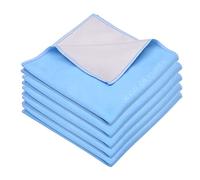 Eco-Fused Paños de Limpieza de Microfibra XL de Gran tamaño - Juego de 5 - 12 x 12 Pulgadas - Limpieza Doble Cara - Tela de Microfibra y Ante para Smartphones, televisores LCD, tabletas