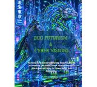 Eco-Futurism & Cyber Visions: An Abstract Geometric Coloring Book for Adults. 30 Premium Detailed Cubism Illustrations with Black-Backed Pages for Stress Relief and Relaxation (Fractured Realms)