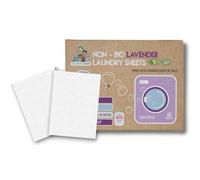 Eco Green Living Hojas de detergente de lavanda no bio, hipoalergénicas y ecológicas, 60 hojas biodegradables, suaves para piel sensible, sin plástico.