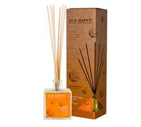 ECO HAPPY Ambientador Mikado Fragancia a Mango Tropical. 95ml. con un Toque caribeño y exótico. para Hogar, Oficina o Negocio.