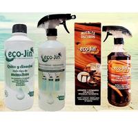ECO-JIN DETERGENTE EXTRA CONCENTRADO + ECO-JIN OLEO LIMPIADOR MADERAS REPARADOR RESTAURADOR ABRILLANTADOR - PRODUCTOS REVOLUCIONARIOS MADERAS OSCURAS (NEUTRO)