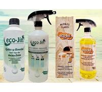 ECO-JIN DETERGENTE EXTRA CONCENTRADO + ECO-JIN OLEO LIMPIADOR MADERAS REPARADOR RESTAURADOR ABRILLANTADOR - PRODUCTOS REVOLUCIONARIOS MADERAS CLARAS (NEUTRO)