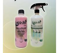 ECO-JIN DETERGENTE EXTRA CONCENTRADO - PRODUCTO REVOLUCIONARIO DEL QUE TODO EL MUNDO HABLA - BOTELLA 1L QUE EQUIVALE A 15L + DIFUSOR (HOME FLORAL/TALCO)
