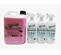 ECO-JIN GRAN PODER DESENGRASANTE BIDON 5 LITROS ULTRA CONCENTRADO + 3 VAPORIZADORES AROMA FLORAL CON TOQUES TALCO (HOME)
